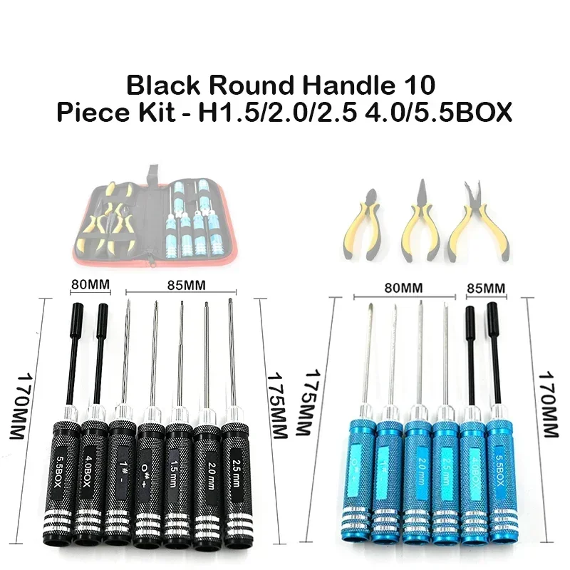 Rc Helicopter Tool Kit - Set di 10 Attrezzi per Riparazione